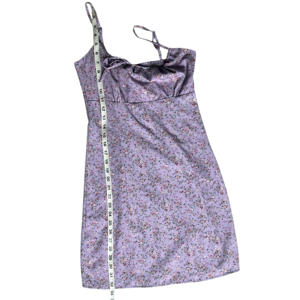 PacSun John Galt Ditzy Floral Lilac Purple Milkmaid Sundress - Picture 10 of 11